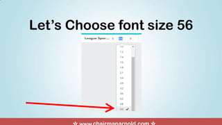 Let’s Choose font size 56
 