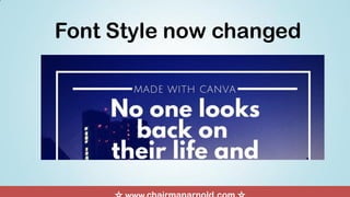 Font Style now changed
 