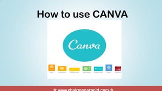 How to use CANVA
 