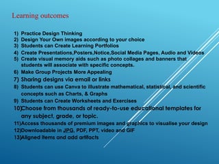 Canva PPT for the basics of canva design , some examples are also in ...