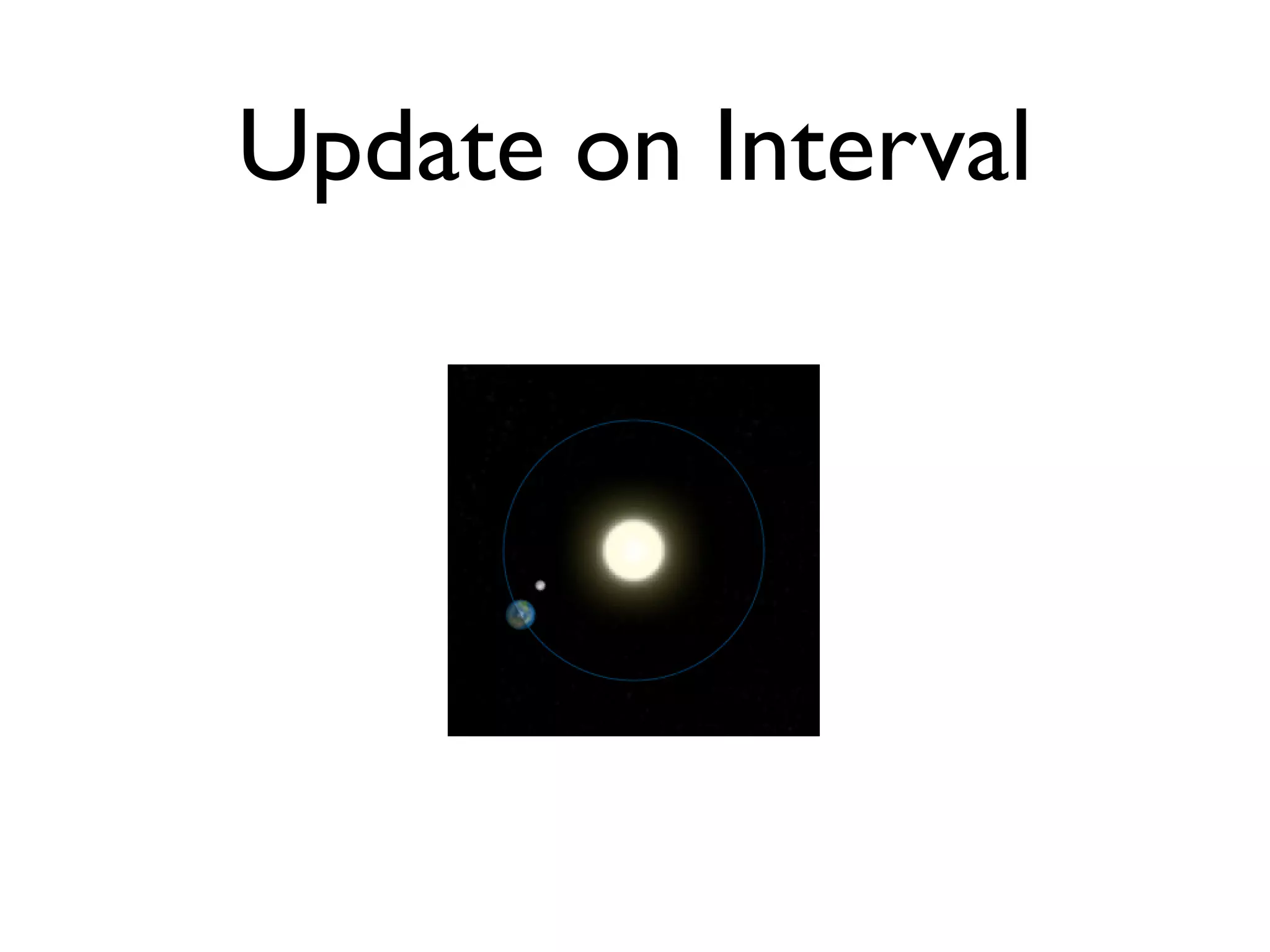 Update on Interval
 