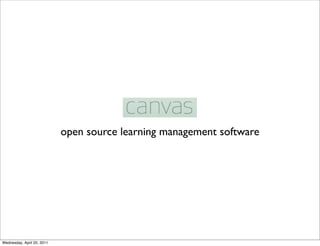 open source learning management software




Wednesday, April 20, 2011
 
