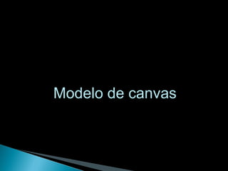 Modelo de canvas
 