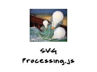 SVG
Processing.js
 
