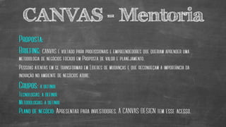 CANVAS - Mentoria
 