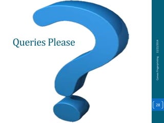 Queries Please
12/22/2014CanvasFingerprinting
28
 