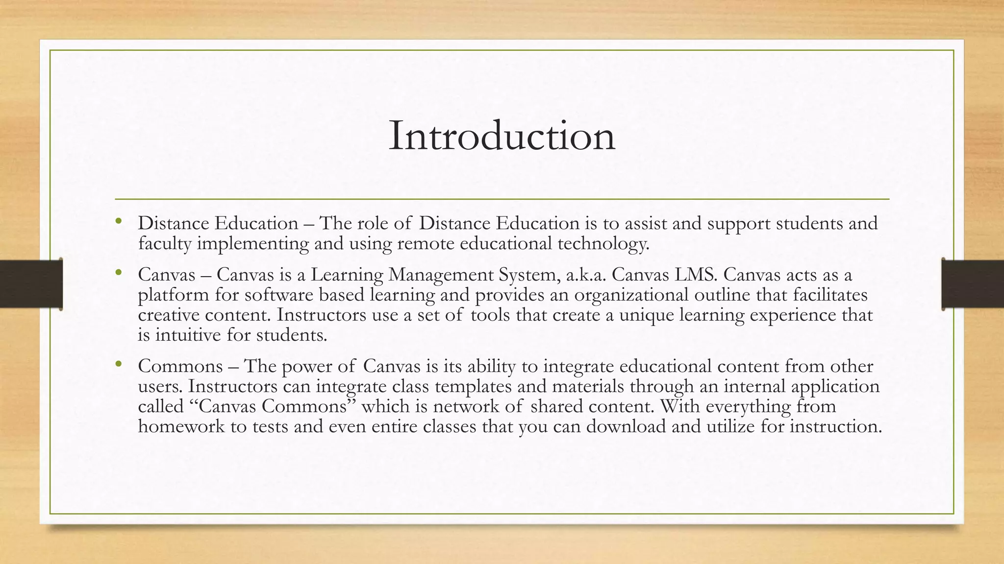Canvas for beginners PPT