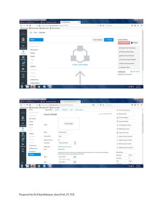 Canvas LMS Creation | PDF