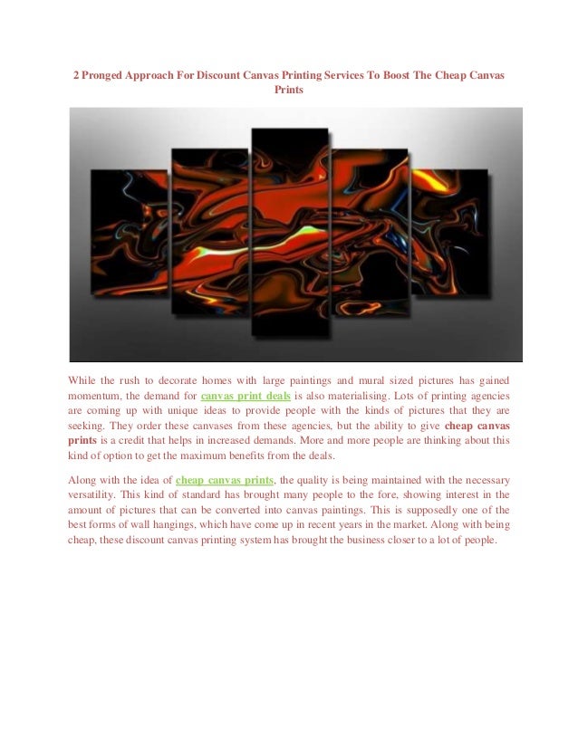 canvas print deals