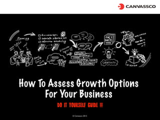 © Canvassco 2013.
How To Assess Growth Options
For Your Business
do it yourself guide !!!
 