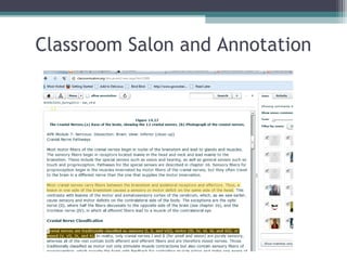 Classroom Salon and Annotation
 