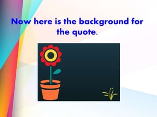 Now here is the background for
the quote.
 