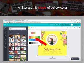 I will select this shade of yellow color
 