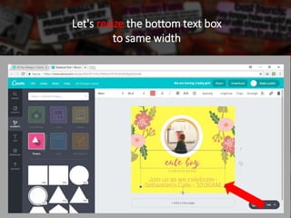 Let's resize the bottom text box
to same width
 