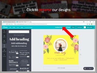 Click to rename our designs
 