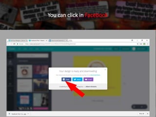 You can click in Facebook
 