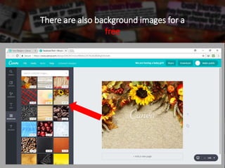 There are also background images for a
free
 