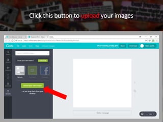 Click this button to upload your images
 