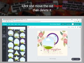 Click and move the old frame
then delete it
 