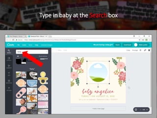 Type in baby at the Search box
 