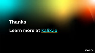 Thanks
Learn more at kalix.io
 