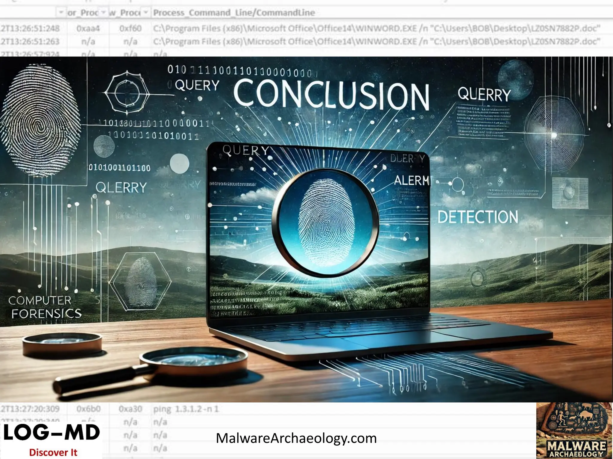 CONCLUSION
MalwareArchaeology.com
 
