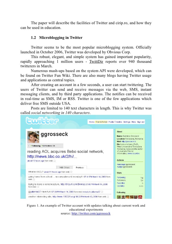 Can we use Twitter for educational activities