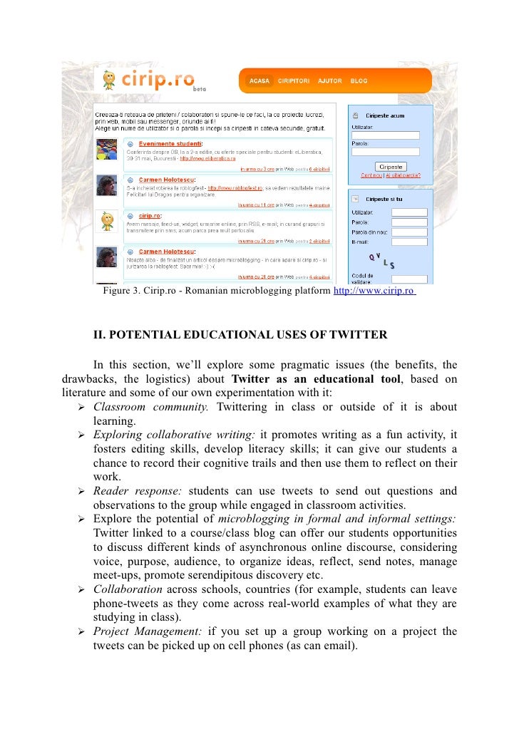 Can we use Twitter for educational activities