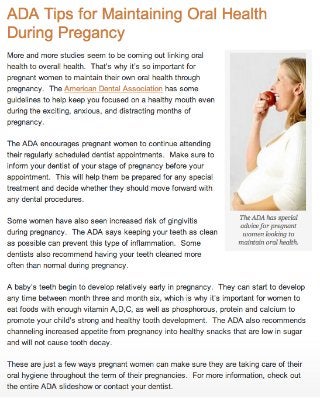 Canyon Dental Group - Oral Hygiene Tips for Pregnant Women