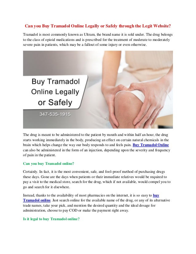 Buying tramadol online legal