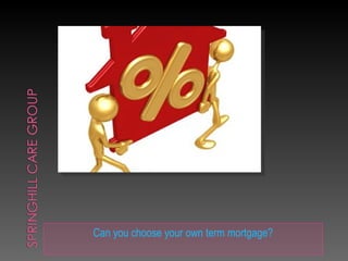 Can you choose your own term mortgage?
 