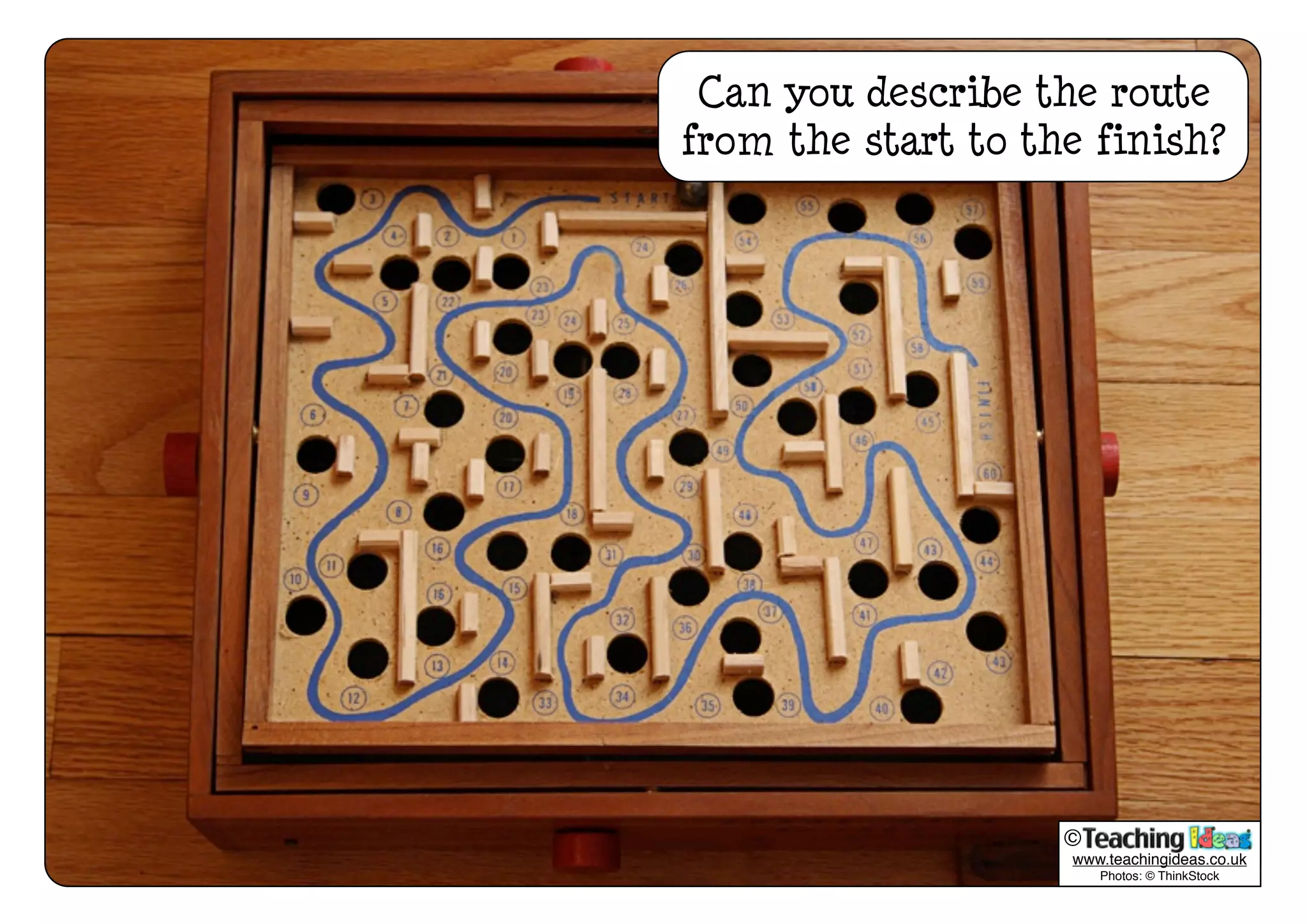 Can you describe the route
from the start to the finish?
www.teachingideas.co.uk
Photos: © ThinkStock
©