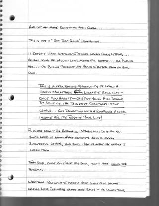 Handwritten: Can You Write A Letter Like This One