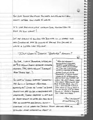 Handwritten: Can You Write A Letter Like This One