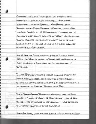 Handwritten: Can You Write A Letter Like This One