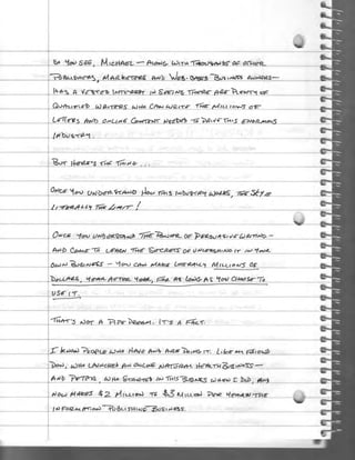 Handwritten: Can You Write A Letter Like This One