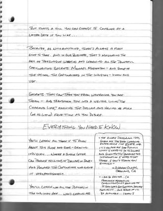 Handwritten: Can You Write A Letter Like This One