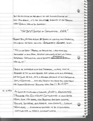 Handwritten: Can You Write A Letter Like This One