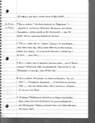 Handwritten: Can You Write A Letter Like This One