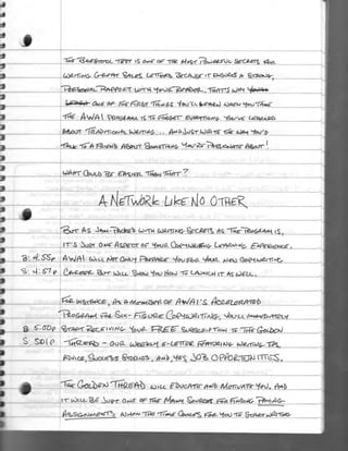 Handwritten: Can You Write A Letter Like This One