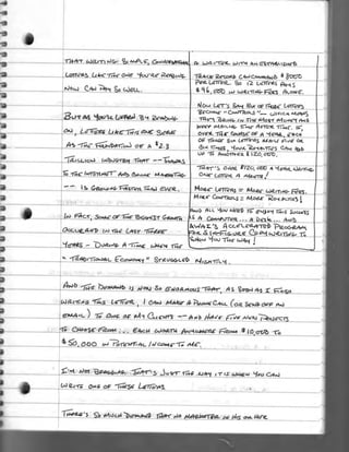 Handwritten: Can You Write A Letter Like This One