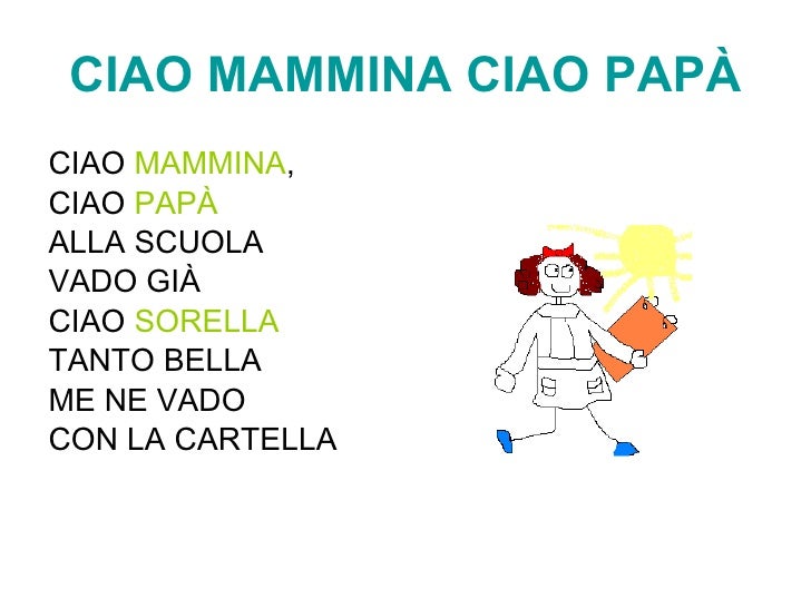 Canzoni E Filastrocche Per La Prima Classe