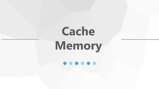 Cache
Memory
 