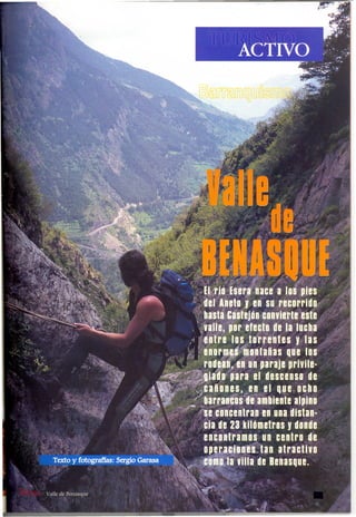 Cañones valle de benasque. Sergio garasa. Revista Turismo & Aventura  may97