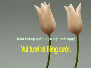 Điều không quên thực hiện mỗi ngày
 