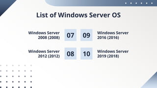 Evolution of the windows server old to new | PPTX