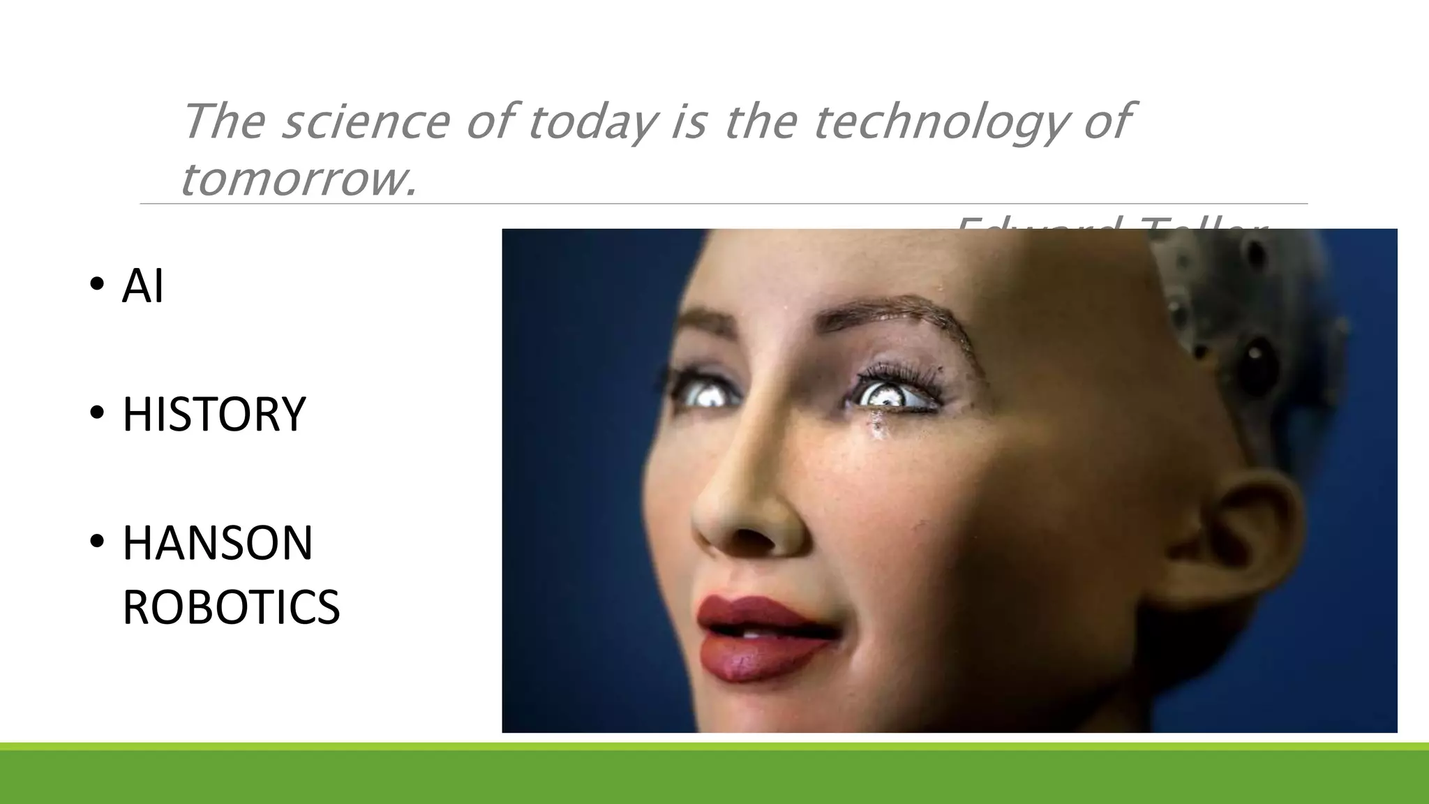 Sophia the AI robot | PPTX