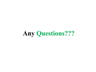 Any Questions???
 