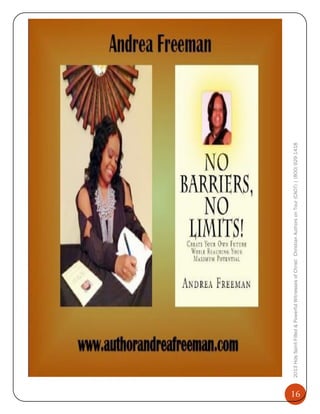 16

2013 Holy Spirit-Filled & Powerful Witnesses of Christ: Christian Authors on Tour (CAOT) | (800) 929-1418

 