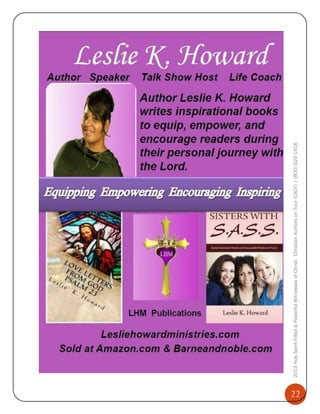 22

2013 Holy Spirit-Filled & Powerful Witnesses of Christ: Christian Authors on Tour (CAOT) | (800) 929-1418

 